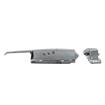 Picture of -1/8" to 3/8" Offset Polished Chrome Heavy Duty Walk-In Cooler Door Safety Latch with Cylinder Lock, Strike and Gaskets