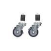 Picture of Caster Kit, Medium Duty 1-1/2" Expanding Stem Caster With 3" Blue Polyurethane Wheel, 4 Brake In Retail Box