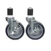 Picture of Caster Kit, Medium Duty 1-5/8" Expanding Stem Caster With 5" Blue Polyurethane Wheel, 6 Brake In Retail Box