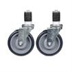 Picture of Caster Kit, Medium Duty 1-5/8" Expanding Stem Caster With 5" Blue Polyurethane Wheel, 6 Brake In Retail Box