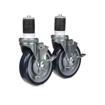 Picture of Caster Kit, Medium Duty 1-5/8" Expanding Stem Caster With 5" Blue Polyurethane Wheel, 6 Brake In Retail Box