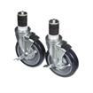 Picture of Caster Kit, Medium Duty 1-5/8" Expanding Stem Caster With 5" Blue Polyurethane Wheel, 6 Brake In Retail Box