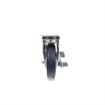 Picture of Caster Kit, Medium Duty 2-3/8" x 3-5/8" Plate Caster With 5" Blue Polyurethane Wheel, 4 Brake In Retail Box